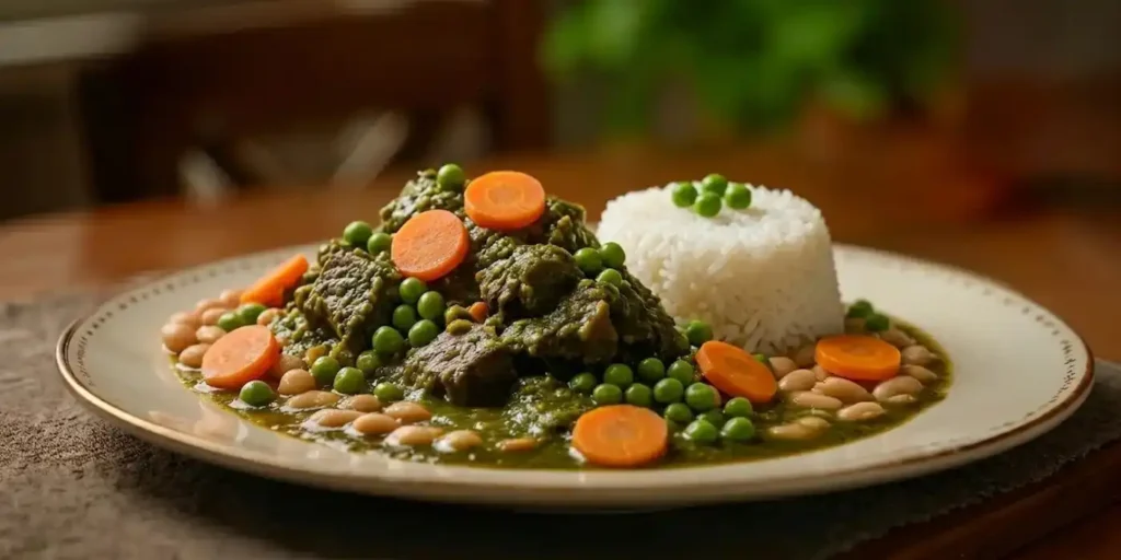almuerzo de seco con frejoles