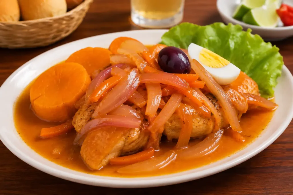 Plato de escabeche presentación