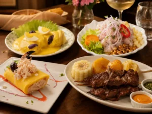 entradas de la comida peruana